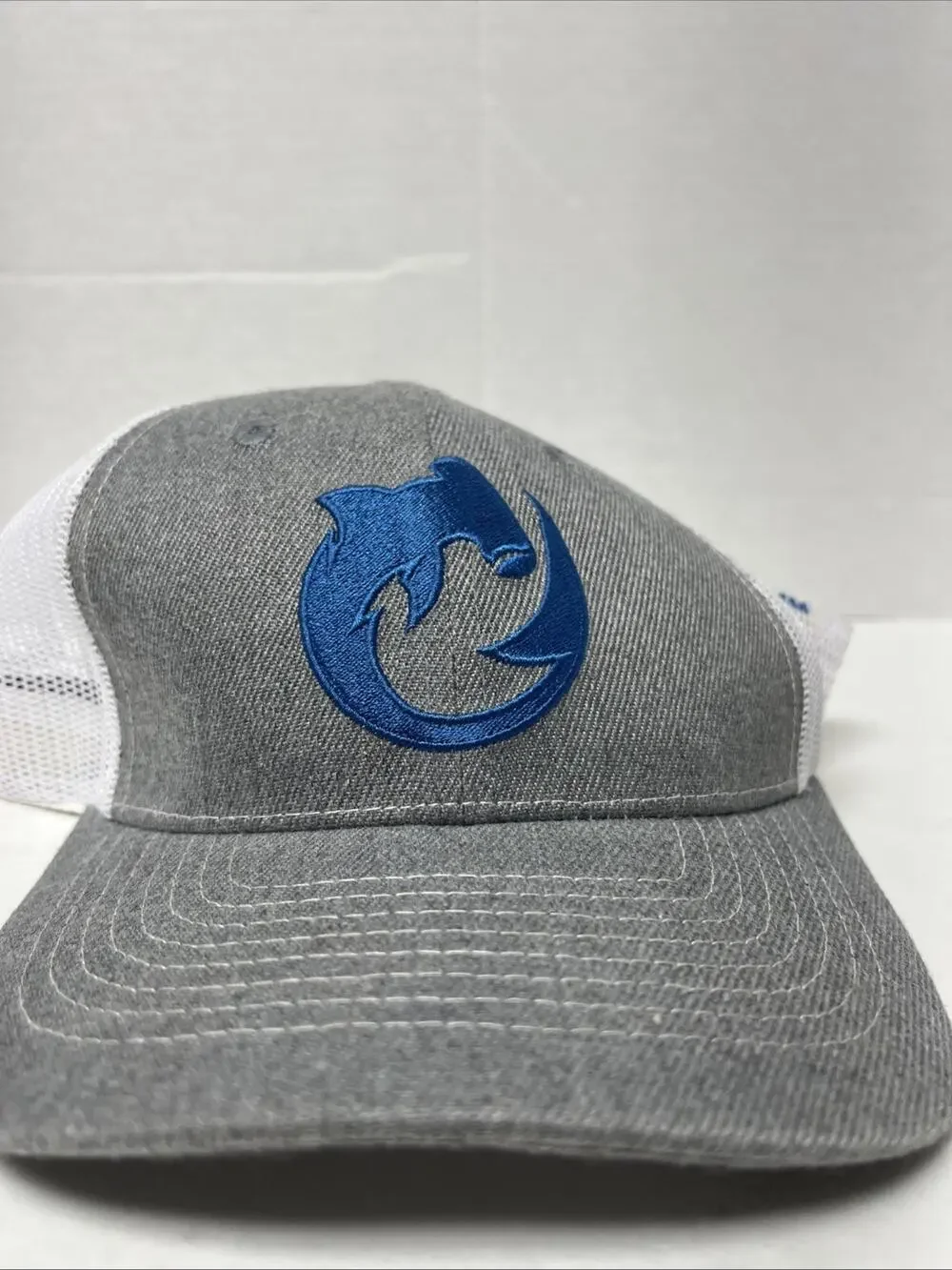 Born of Water Circling Shark Scuba Diving Trucker Hat w Adjustable Snapback